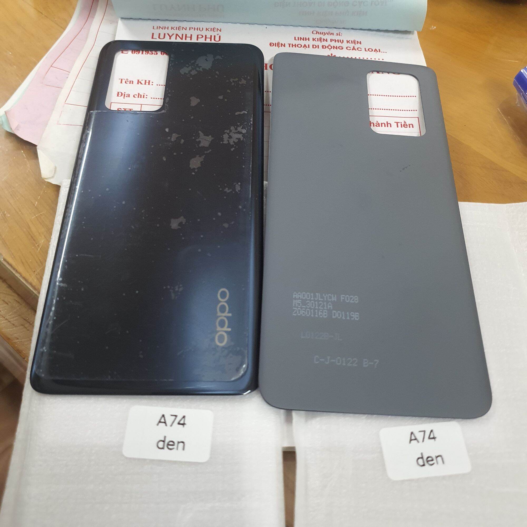 Nắp lưng oppo A74 4G bao test