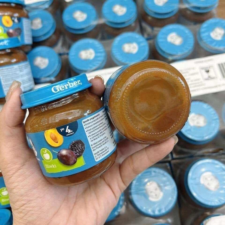 Mận đen nghiền Gerber Nga cho bé từ 4m+