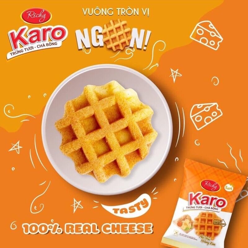 Bánh Richy Karo - Phô Mai Hoàng Kim