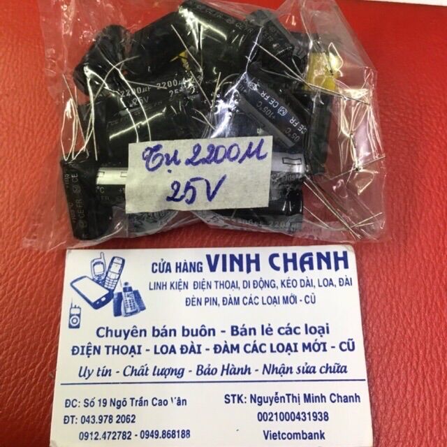 10 con tụ 2200m 25v