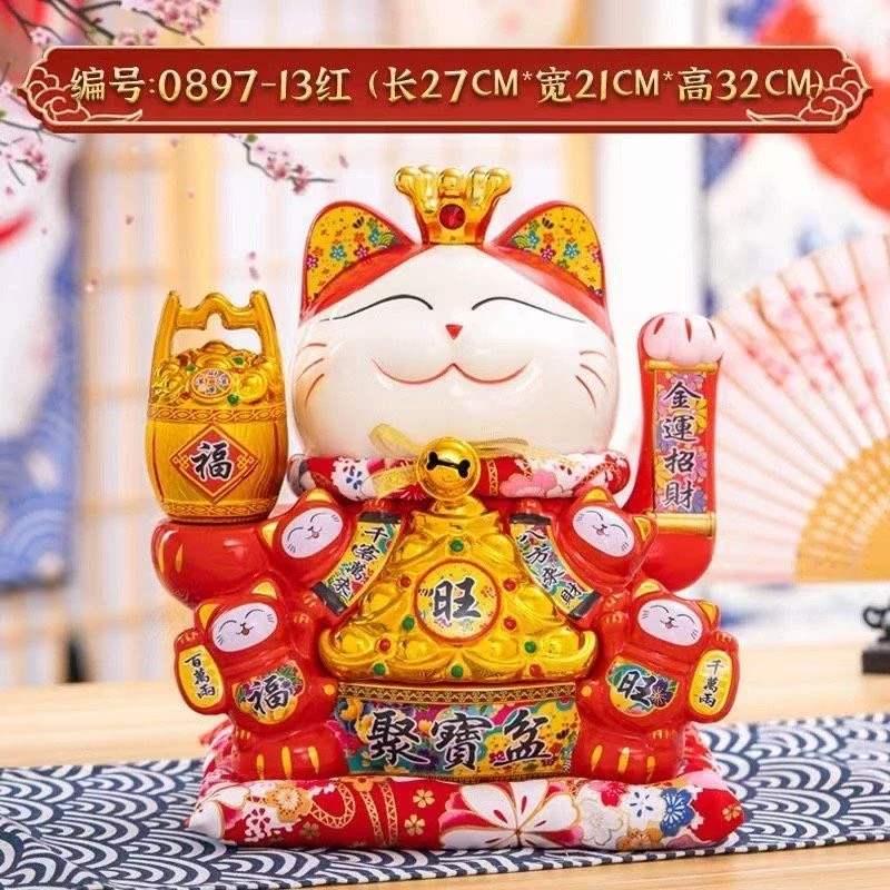 Mèo Thần Tài vẫy tay .