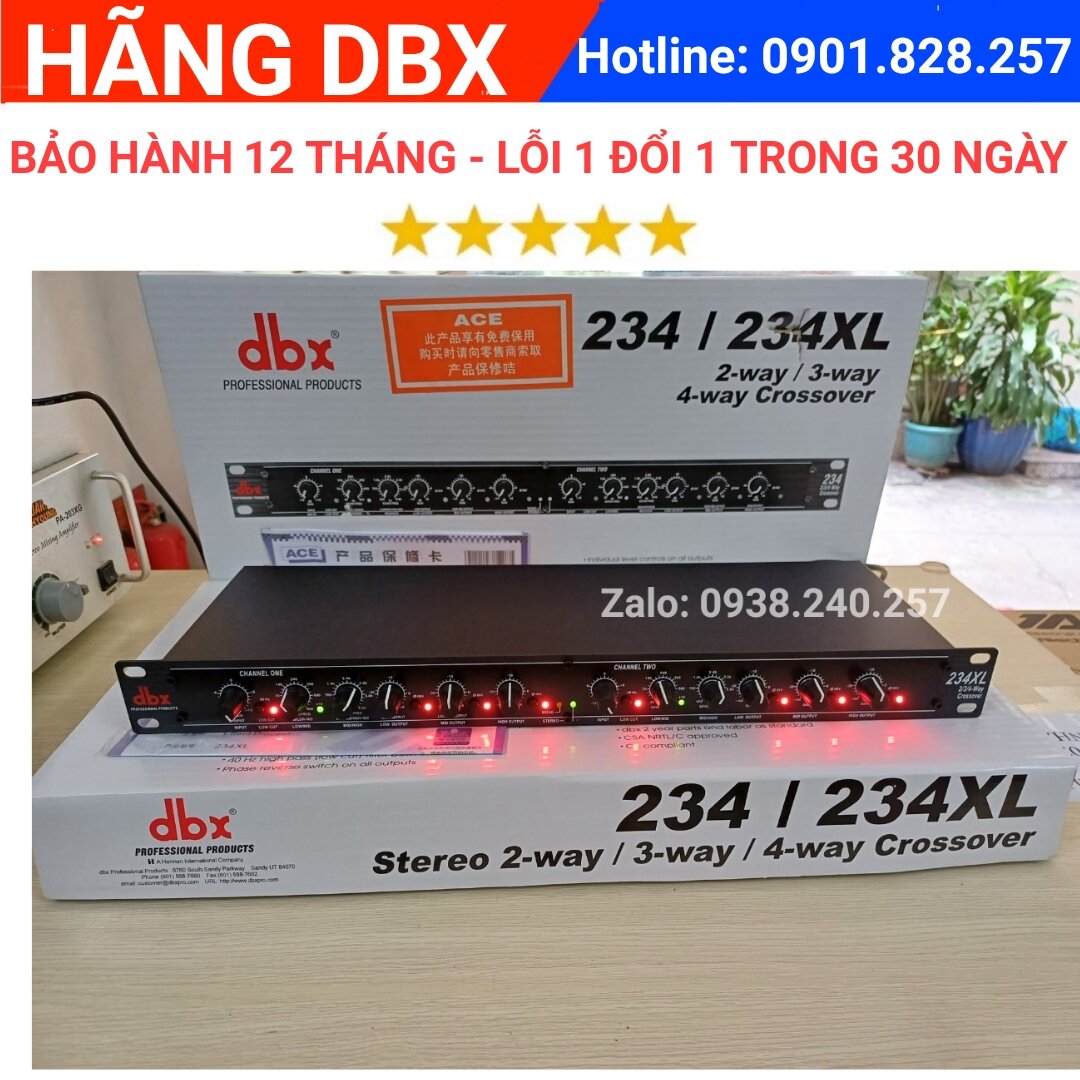 Thiết bị phân tần crossover dbx 234xl hàng chuẩn cao cấp loại 1 bảo hành 12 tháng - DBX 234 XL