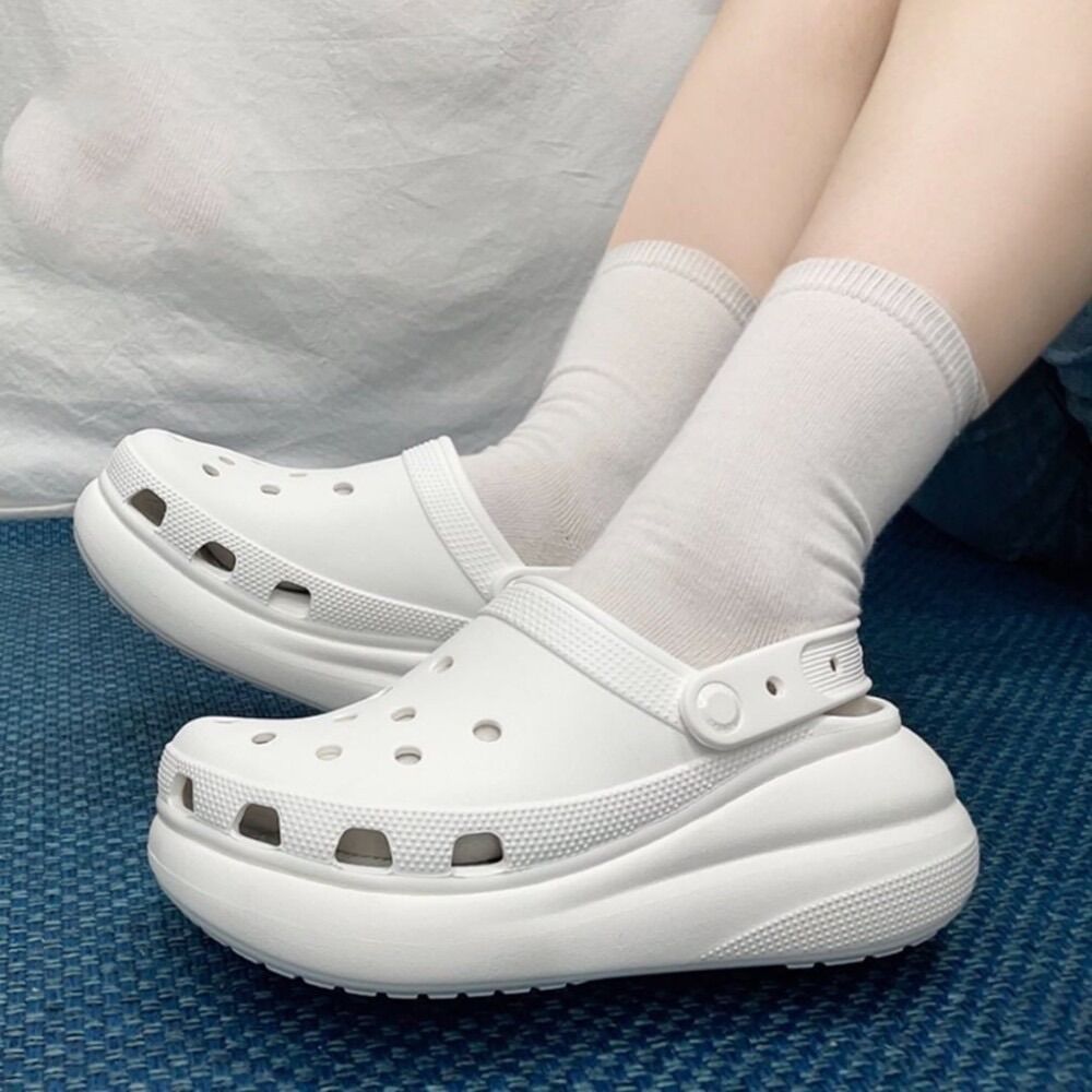 Sục crush chính hãng xuất xịn tặng kèm charm gắn dép . C.roc.s shoes cao 7cm giầy dép thời trang xuất xịn