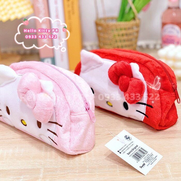 Túi đựng mỹ phẩm, bút viết đa năng Hello Kitty