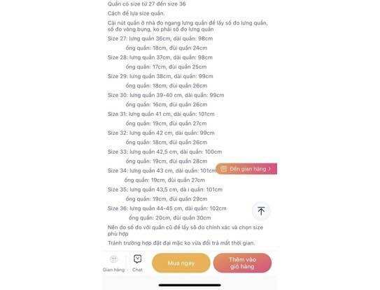 QUẦN TÂY NAM MÀU ĐEN  SZ 28-36
