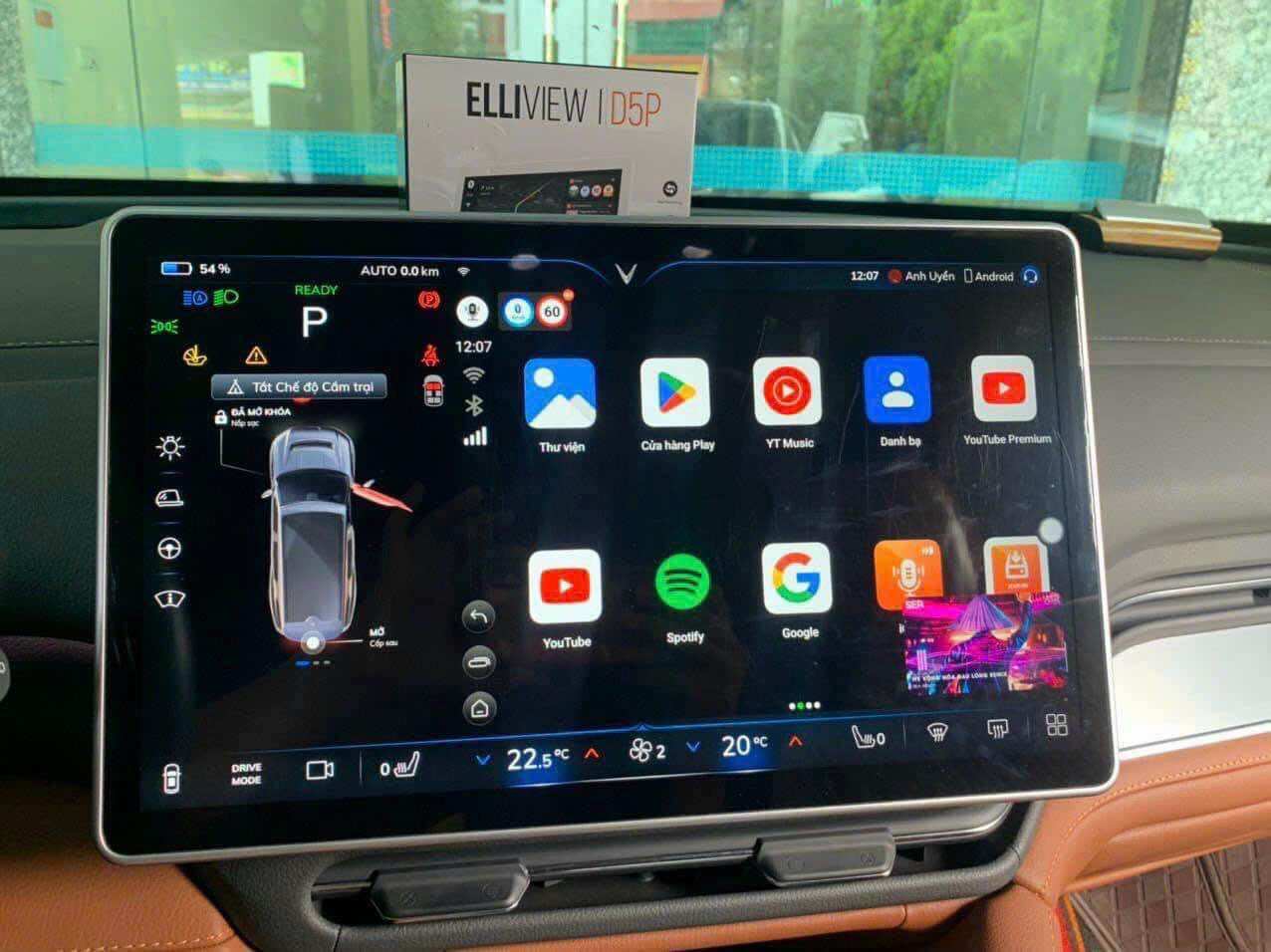 Android box Elliview D5 phiên bản dành cho xe điện Vinfast