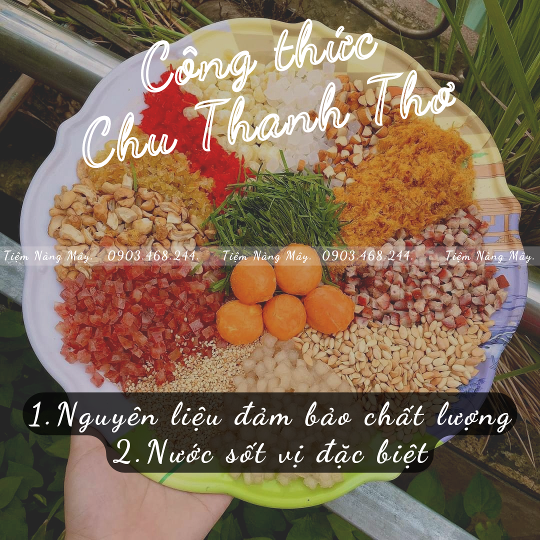 Nhân thập cẩm bánh trung thu 1kg đủ nguyên liệu