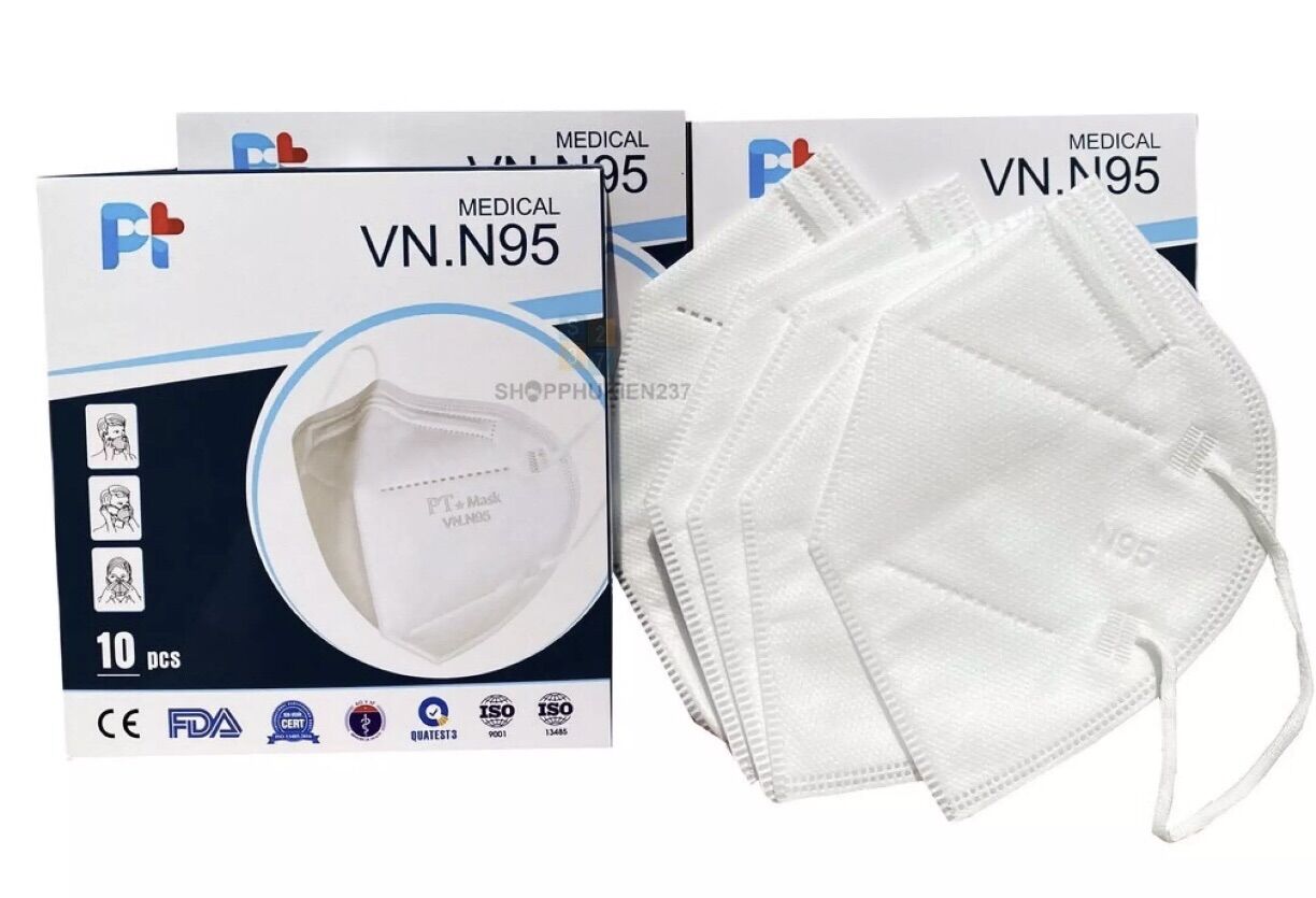 [VN95]Sỉ 1 thùng 100 hộp khẩu trang VNN95 PT(10 cái/hộp)