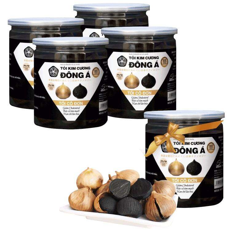 Tỏi đen kim cương Đông á hộp 200g