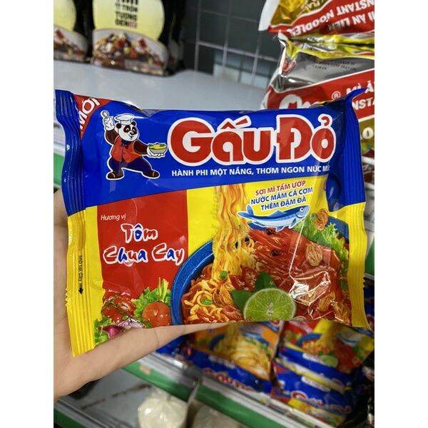 thùng 30 gói mì Gấu đỏ 30×60gr