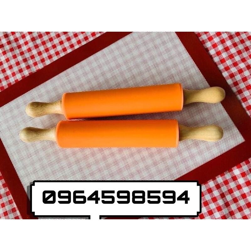 Cán bột gỗ silicon làm bánh 29cm