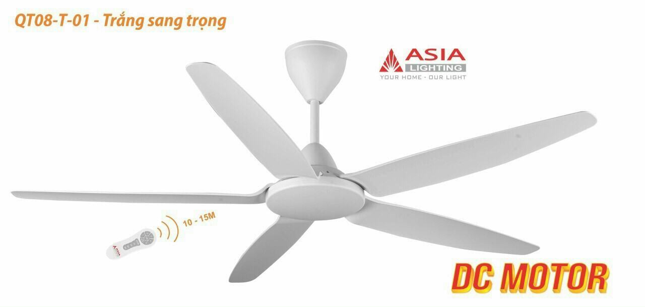 Quạt trần điều khiển 5 cánh động cơ DC tiết kiệm điệnhàng chính hãng