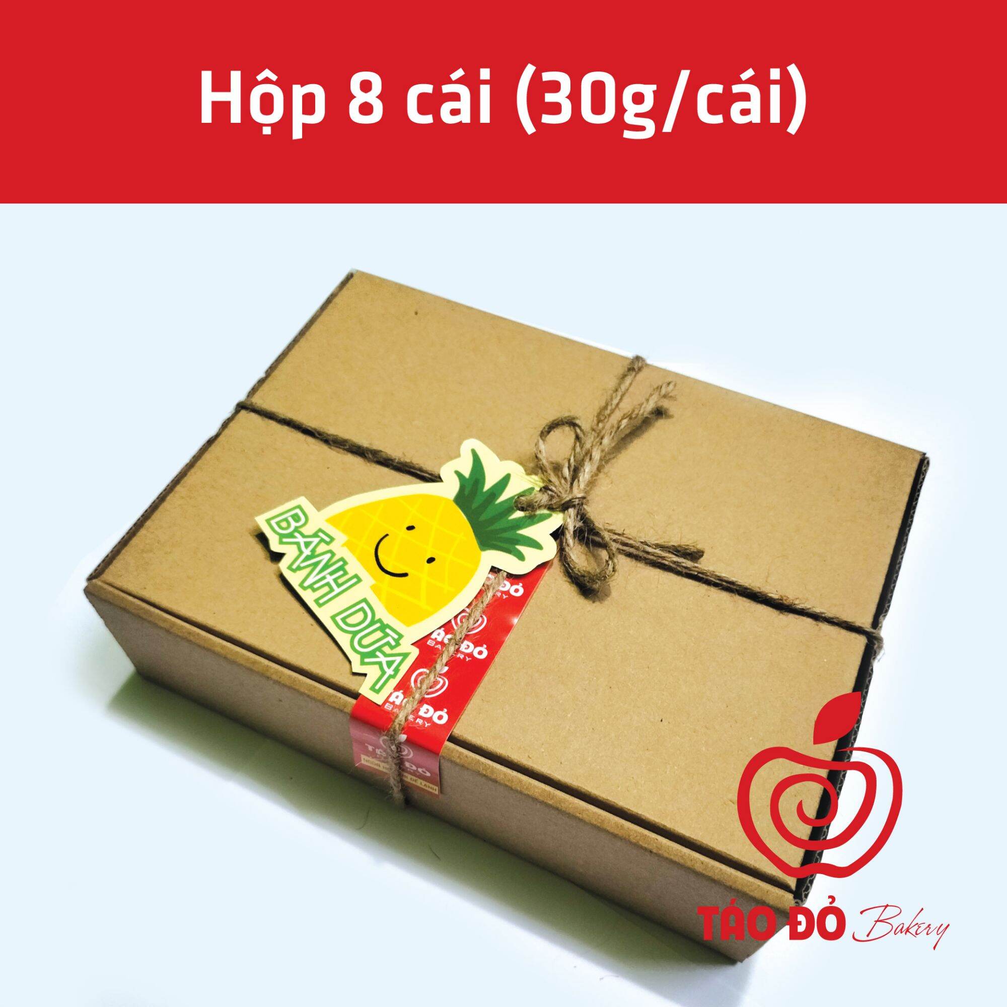 Bánh Dứa handmade - Hộp 8 cái (30g/cái)