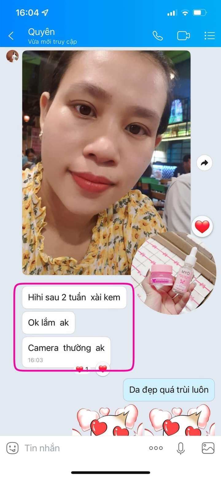 combo kem face + serum MYO 2 Tầng