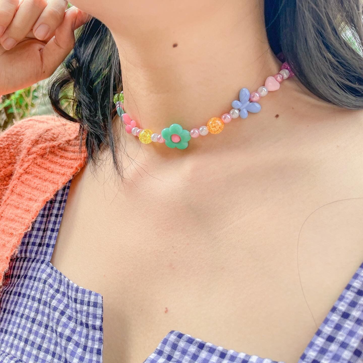 Dây Chuyền Hạt Cườm Nhiều Màu Sắc 🌈