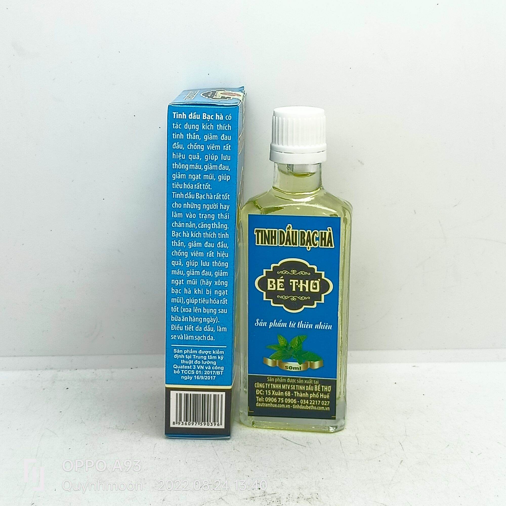 Tinh dầu bạc hà Bé thơ lọ 50ml