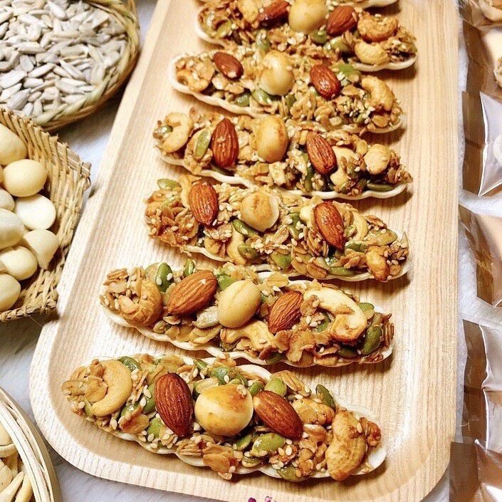 Bánh Thuyền Hạt Dinh Dưỡng túi zip 250gr