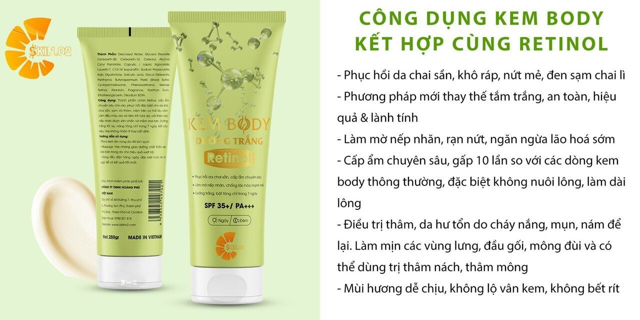 Kem Body Lotion Retinol CSKIN.02