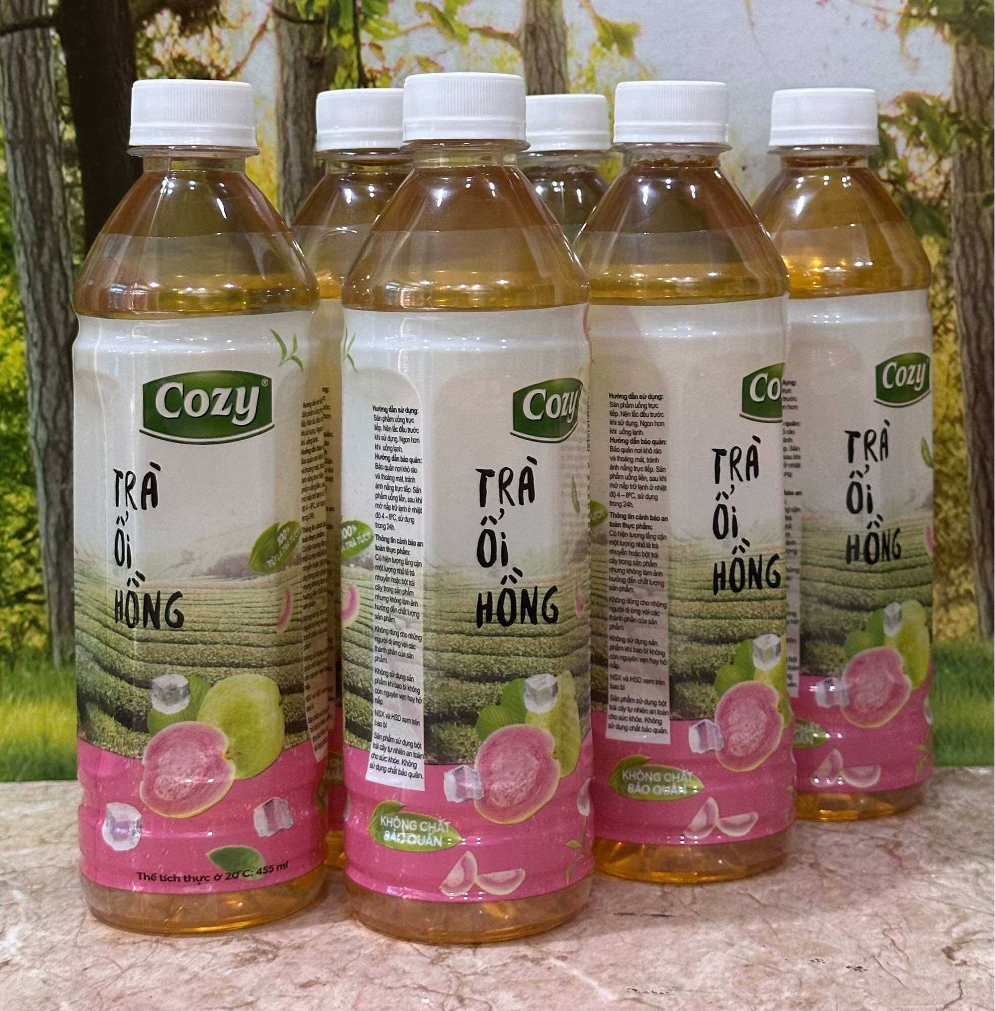 1 Thùng COZY Trà Ổi Hồng /24 Chai x 445ml