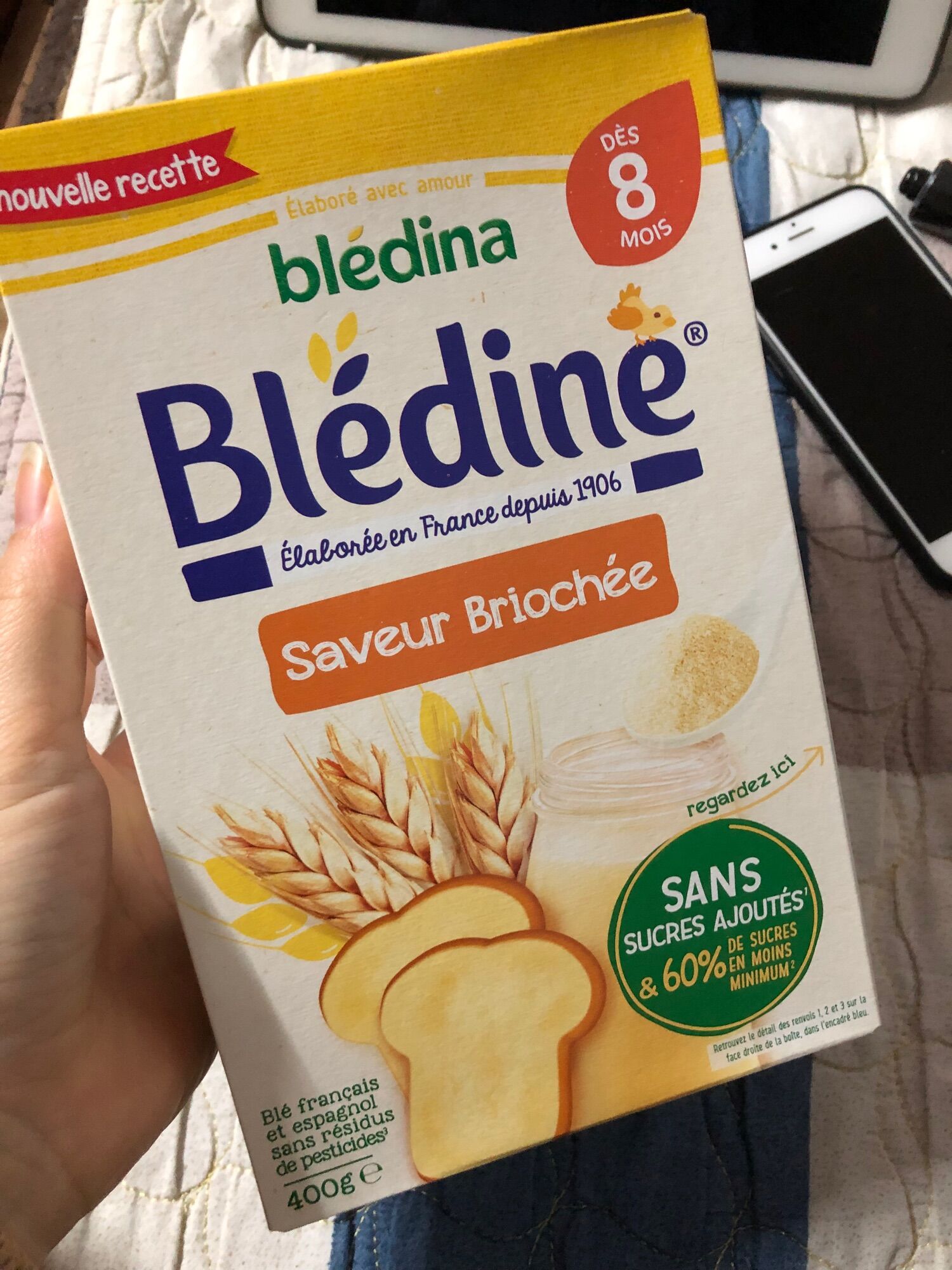 Bột lắc sữa 8m mẫu mới 400g dành cho bé từ 8 tháng trở lên date 11/24