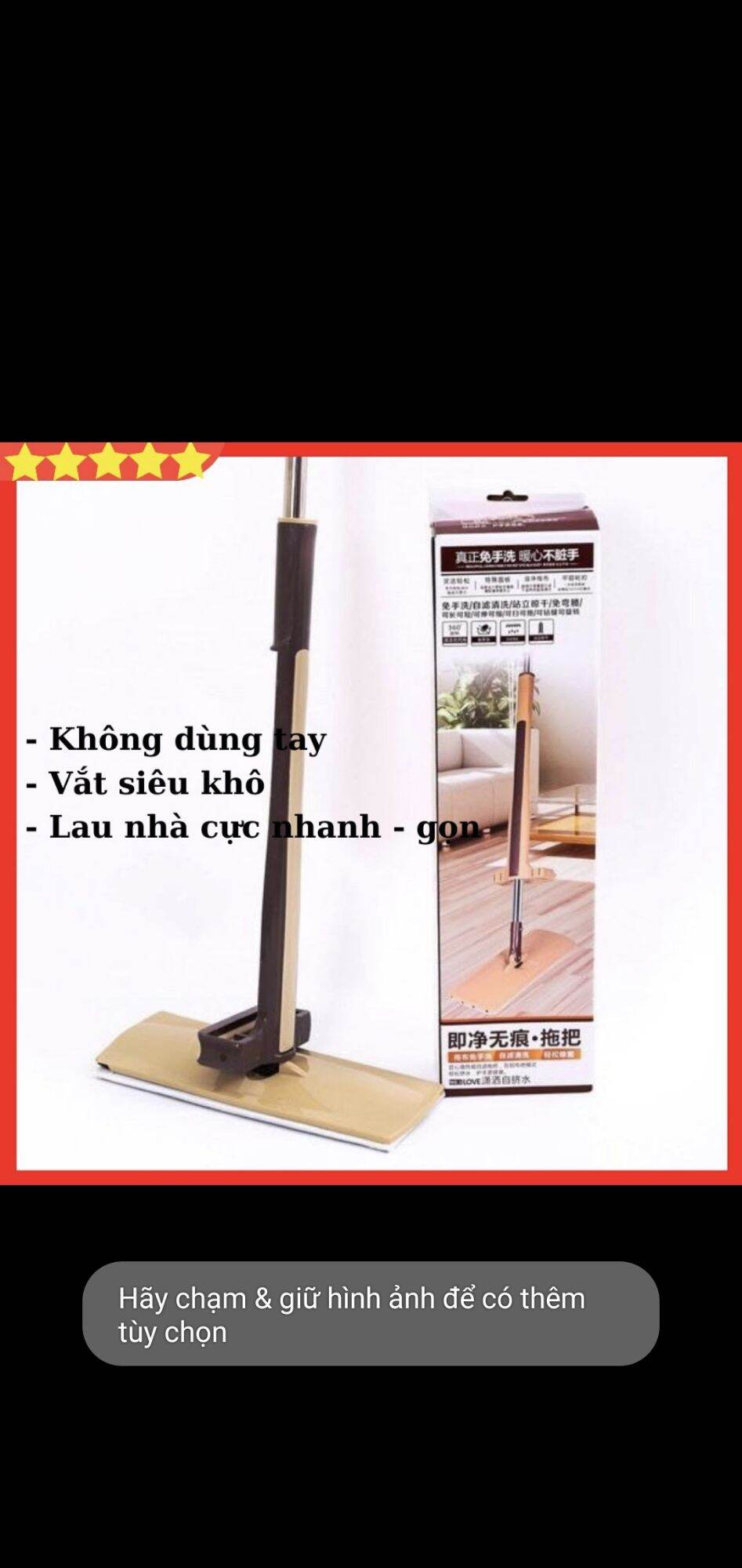 cây lau nhà tự vắt thông minh 360
