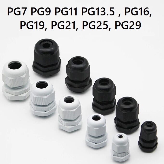 Ốc siết cáp nhựa pg7 pg9 pg11 pg13.5 pg16 pg19 pg21_25_29