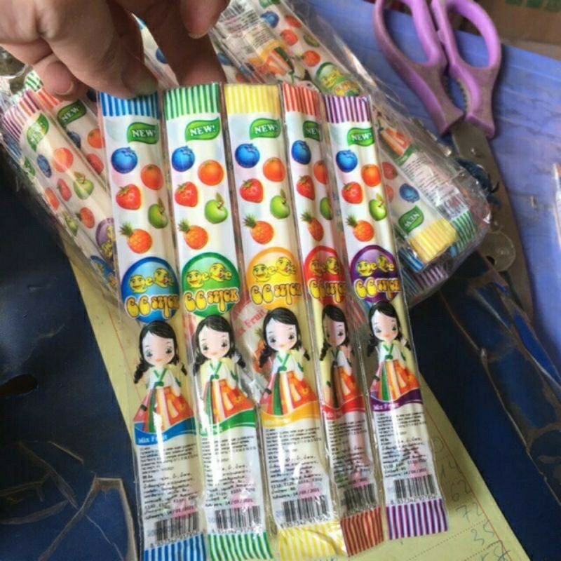 Bịch 65 gói kẹo tăm lạnh thái lan