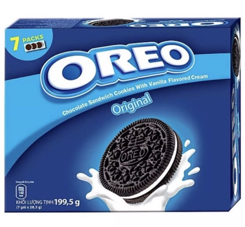 Combo 7 gói bánh quy oreo socola kẹp kem