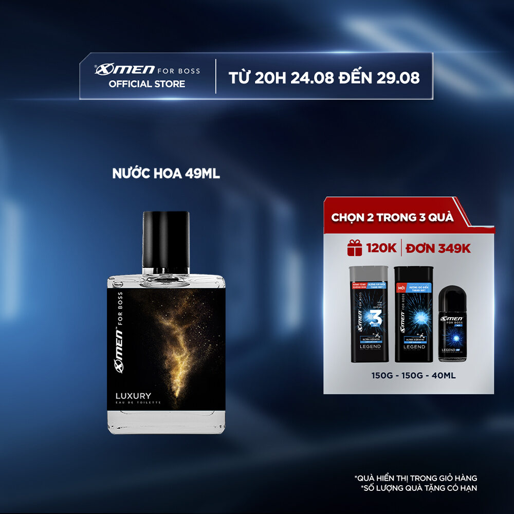 Nước hoa EDT X-Men for Boss Luxury - Mùi hương sang trọng tinh tế 49ml