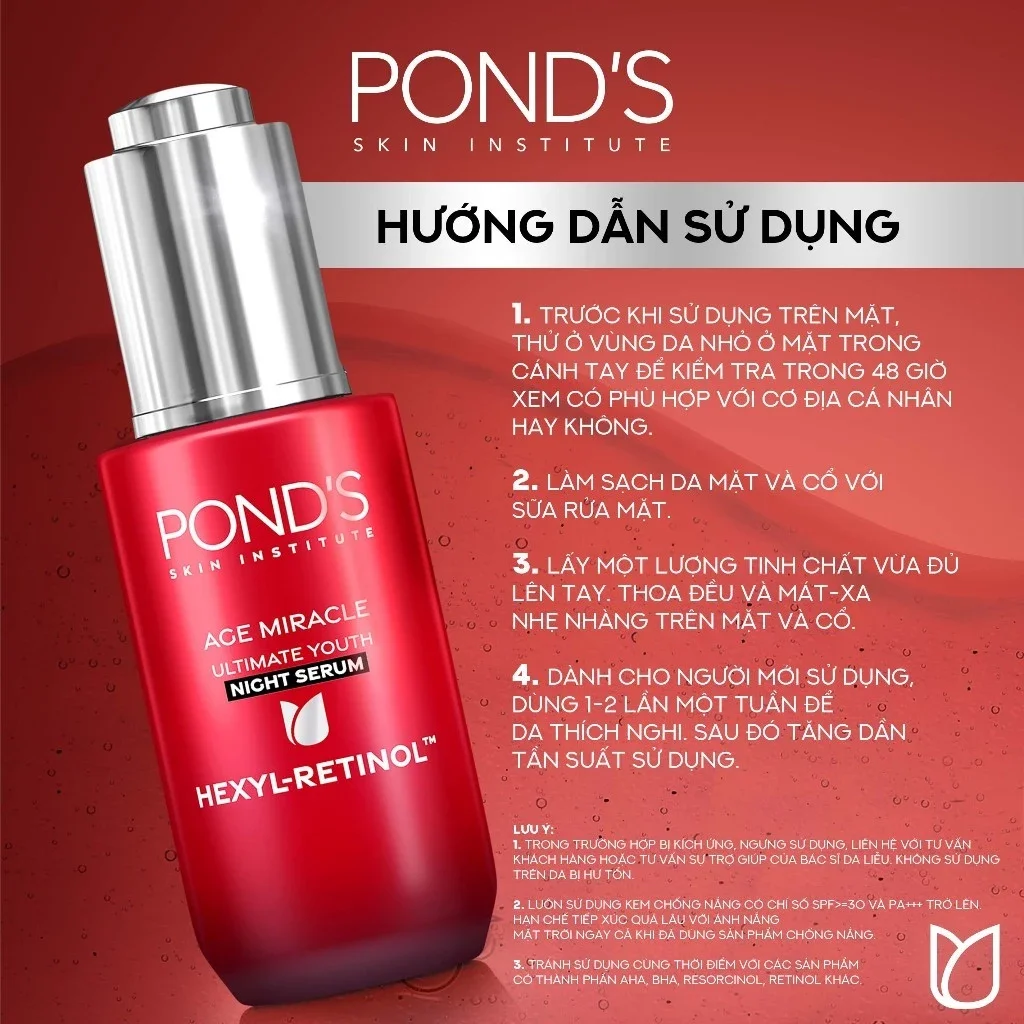 Serum Pond chống lão hoá ban đêm - Serum Pond's ngừa lão hoá - Serum pond's chống lão hoá ban đêm