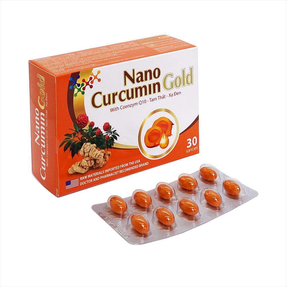 Nano Curcumin gold hộp 30viên, hỗ trợ dạ dày