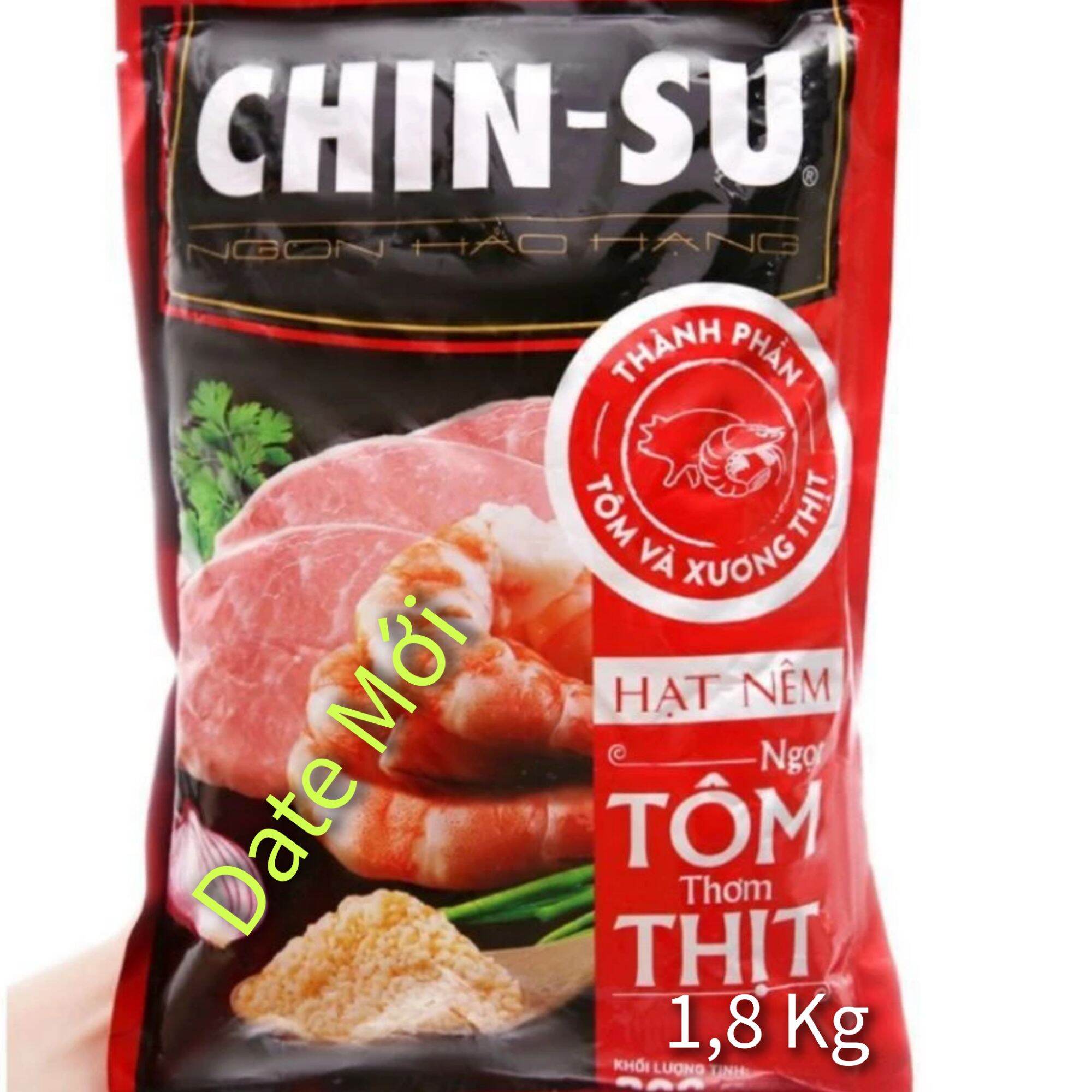 Combo 2 Bịch Hạt Nêm Chinsu Ngọt Tôm Thơm Thịt 1,8Kg (DATE GIAO MỚI)