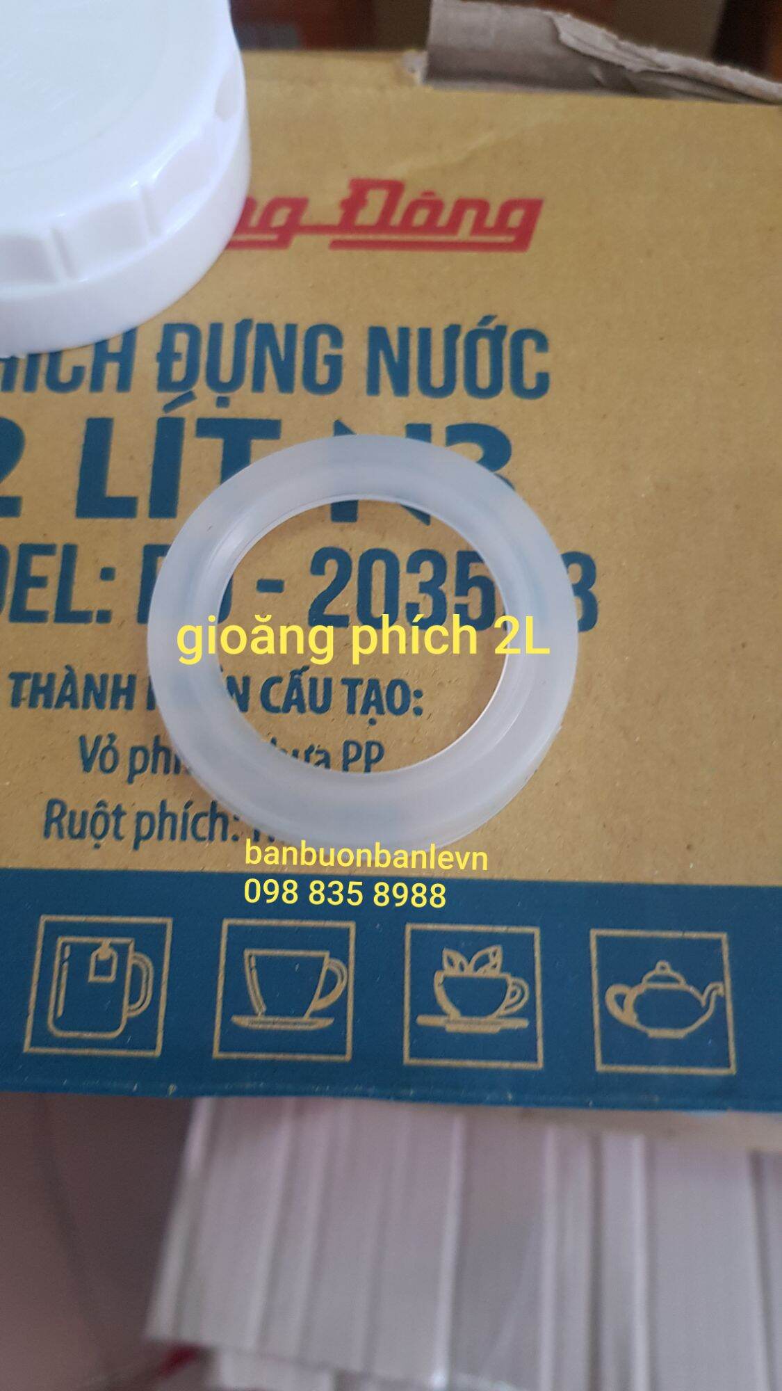 Gioăng cổ ruột phích 2l và 3,2l rạng đông