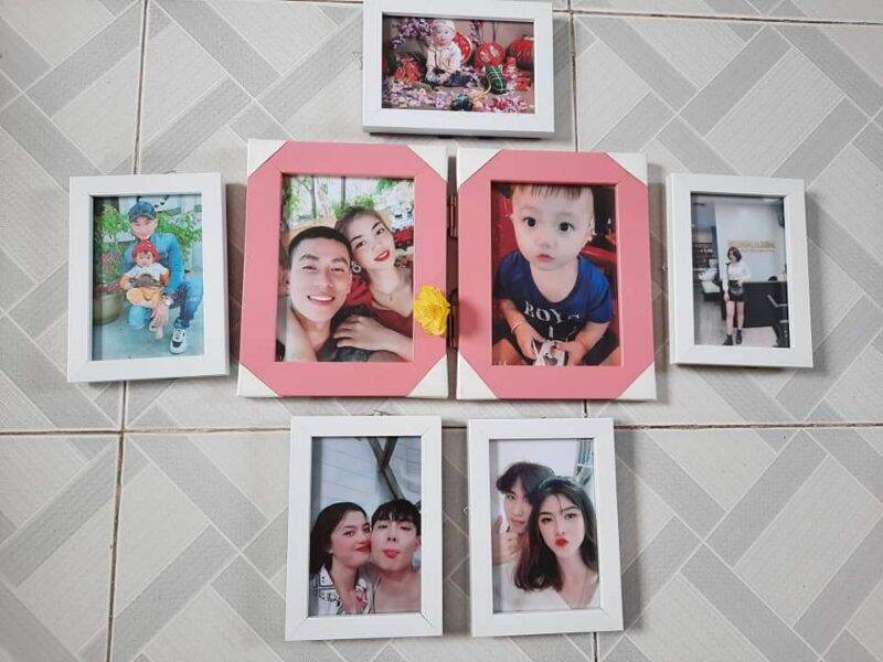 khung hình để bàn, treo tường 13x18, khung ảnh (mặt kính) ngang đứng đều được