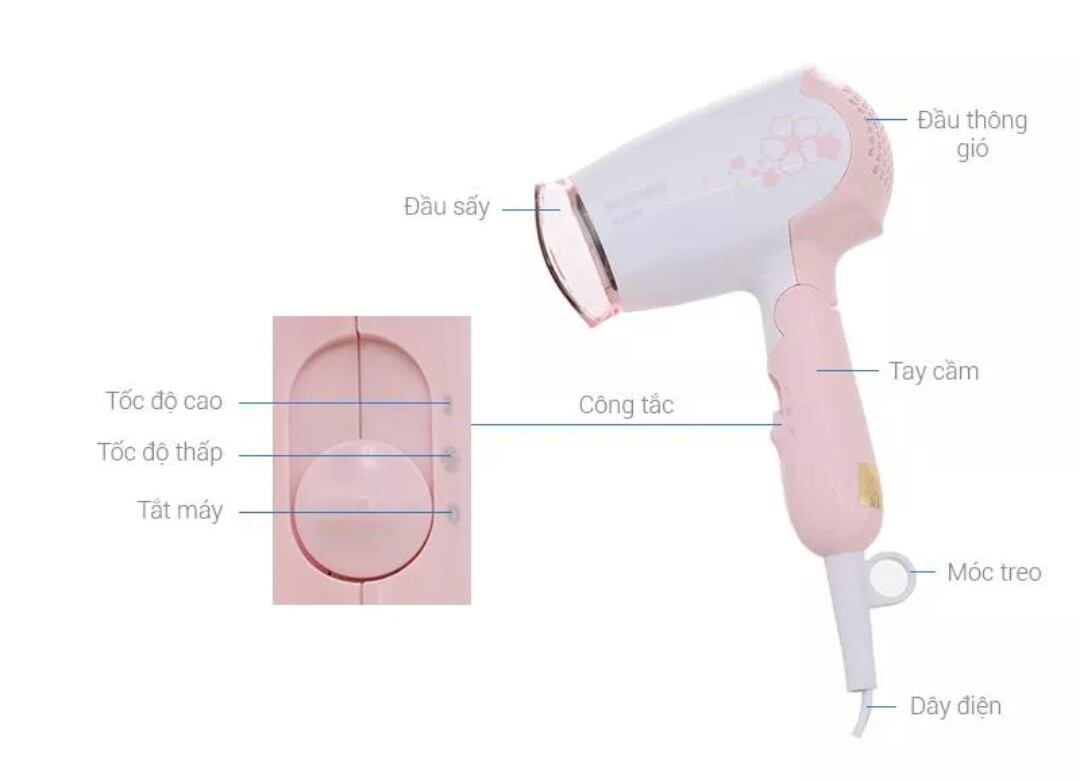 Máy Sấy Tóc Philips HP8108 - Chính Hãng