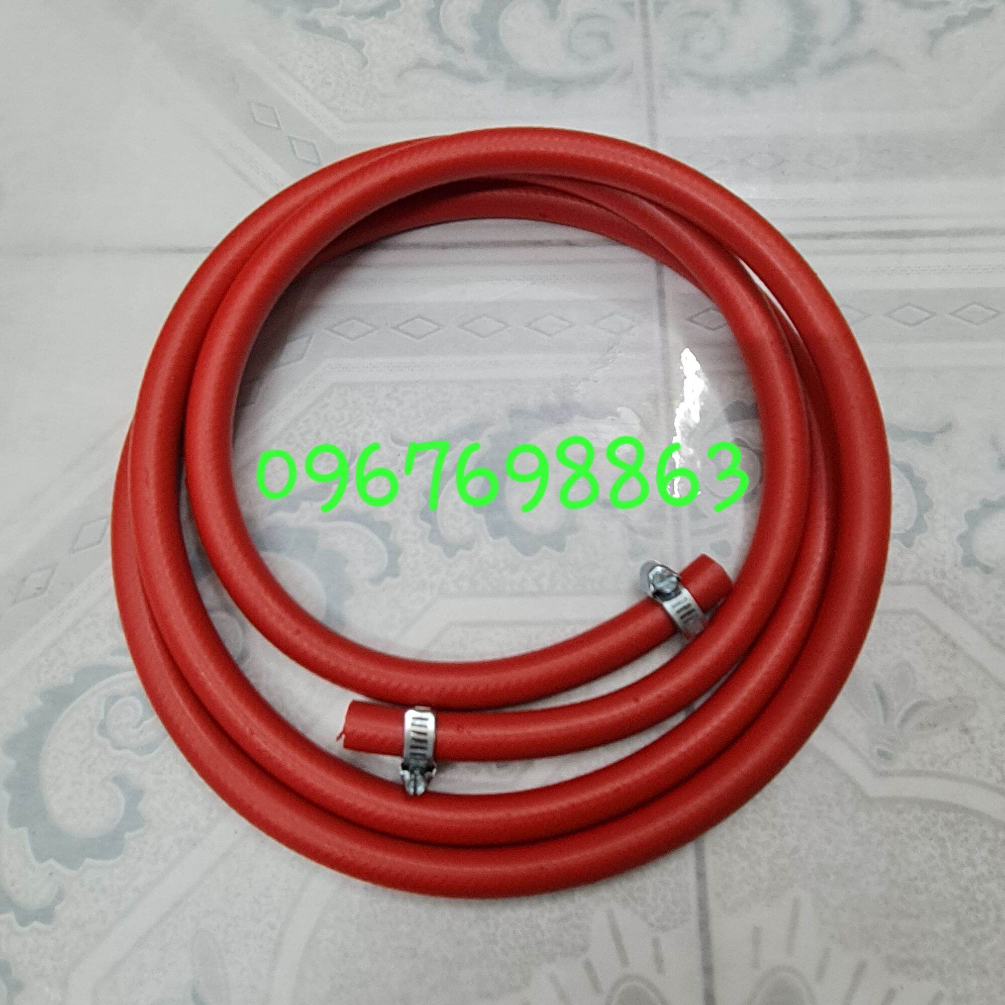Dây sang chiết khí oxy, nito...Dây sang chiết khí áp lực cao từ bình to qua bình nhỏ có đồng hồ đo áp lực 25MPa
