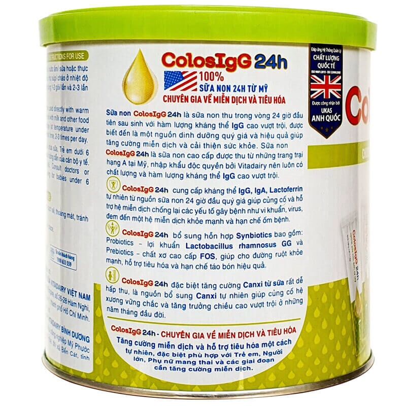 Sữa non Colos IGG 24H 90gr (60 gói)