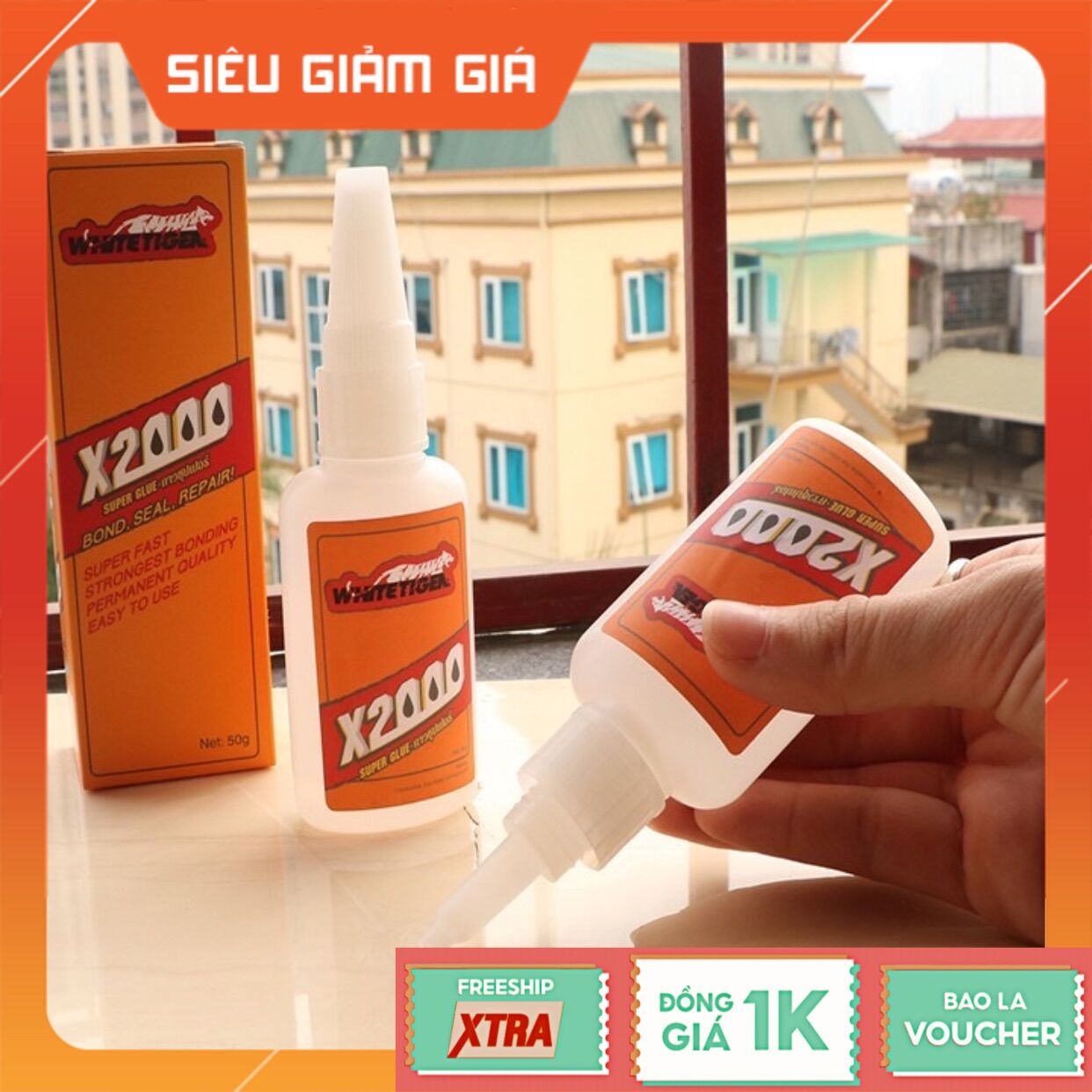 Keo dán đa năng x2000 siêu dính, dán tất cả mọi vật liệu