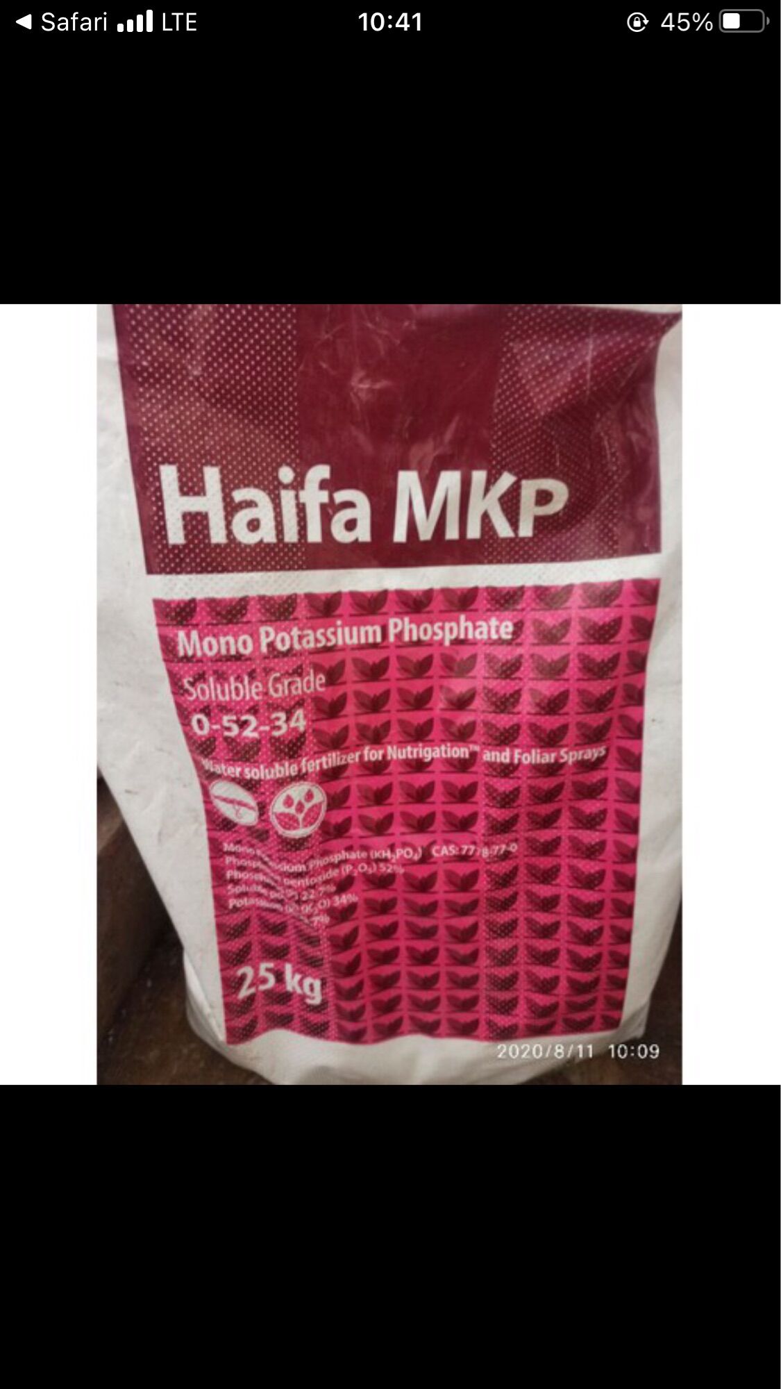 Phân bón lá mkp haifa 0-52-34