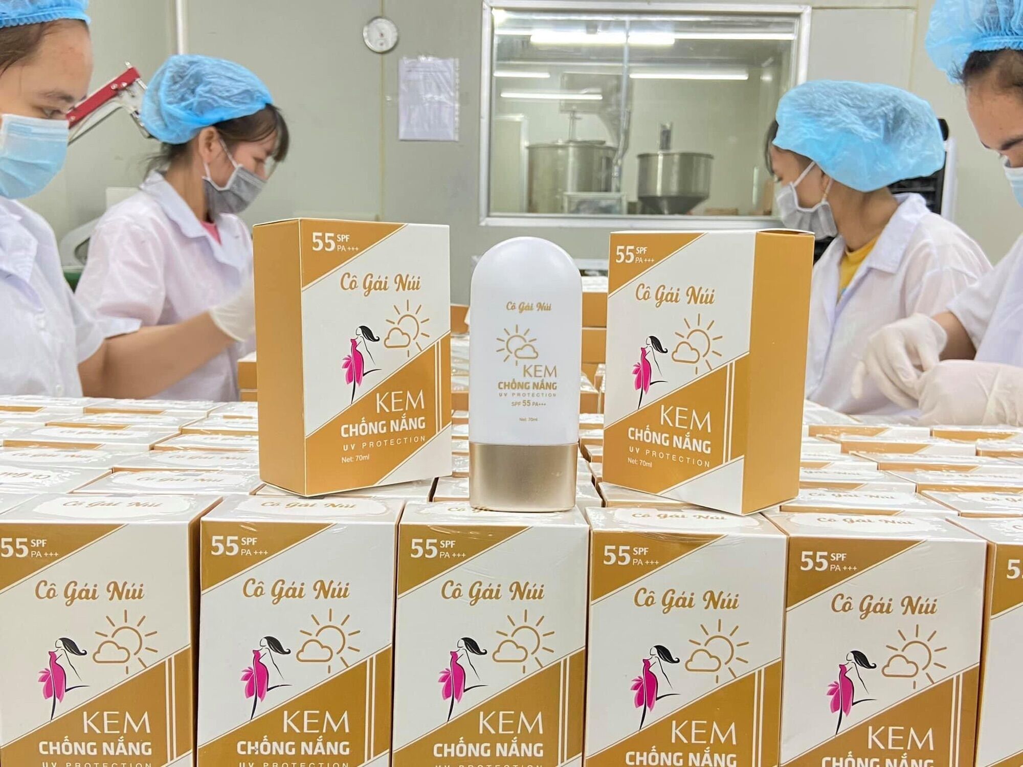 Mẫu mới chống nắng cô gái núi