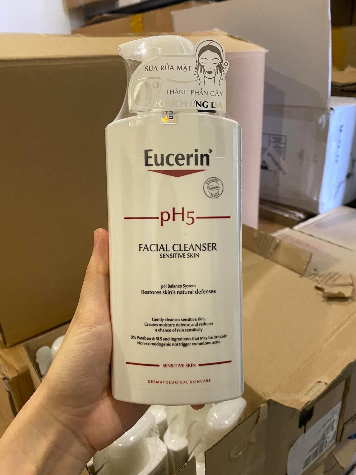 Sữa Rửa Mặt Eucerin PH5 Facial Cleanser Sensitive Skin 400ml