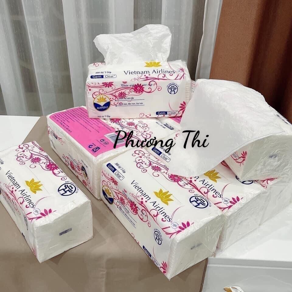 [ 10 BỊCH x 300 TỜ] KHĂN GIẤY LỤA CAO CẤP VIETNAM AIRLINES