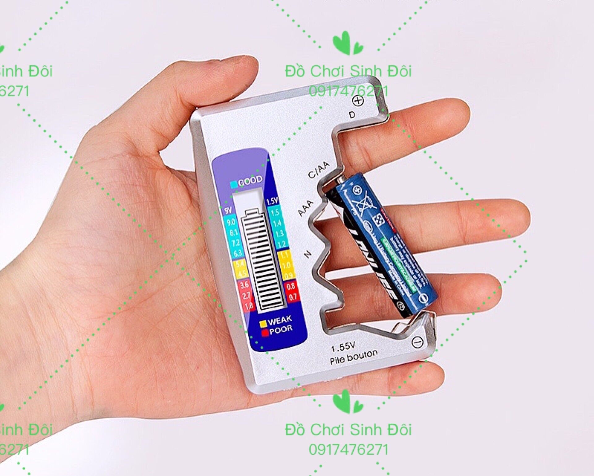 Dụng cụ thử các loại pin
