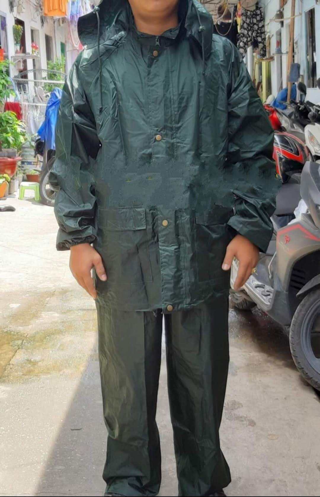 Bộ quần áo mưa SQ xanh