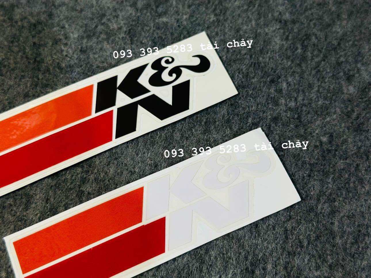 [ 1 MIẾNG ] TEM STICKER K&N TRONG SUỐT DÁN ĐƯỢC NHIỀU VI TRÍ