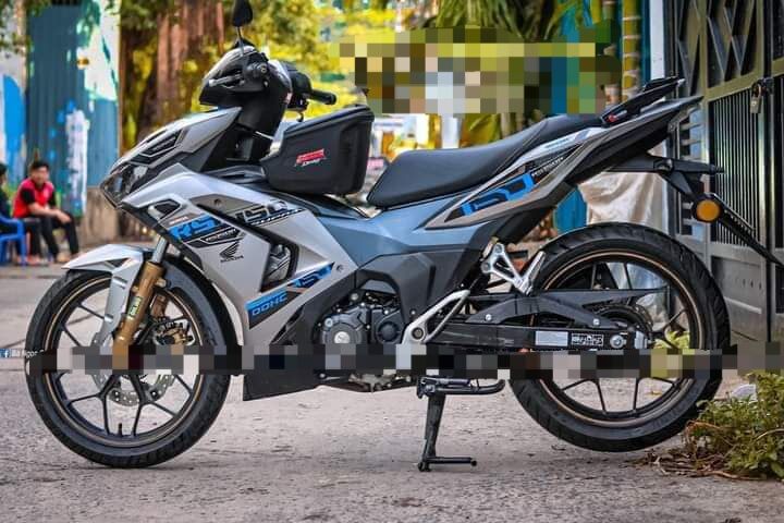 Tem rời winner v3 - mẫu tem r150 xanh dán xe bạc