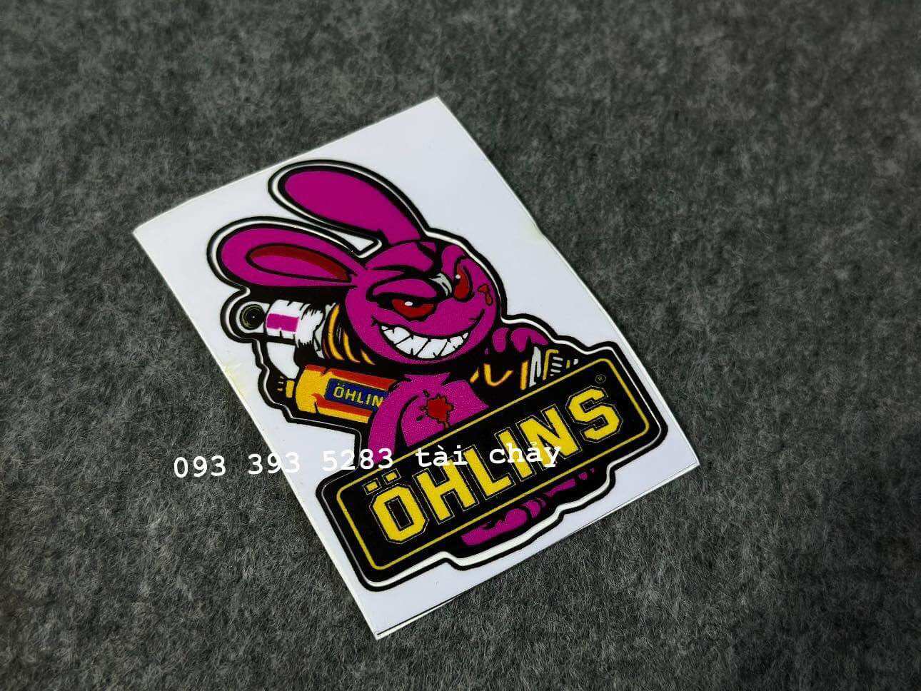 [ 1 MIẾNG ] TEM STICKER THỎ OHNLINS DÁN ĐƯỢC NHIỀU VI TRÍ