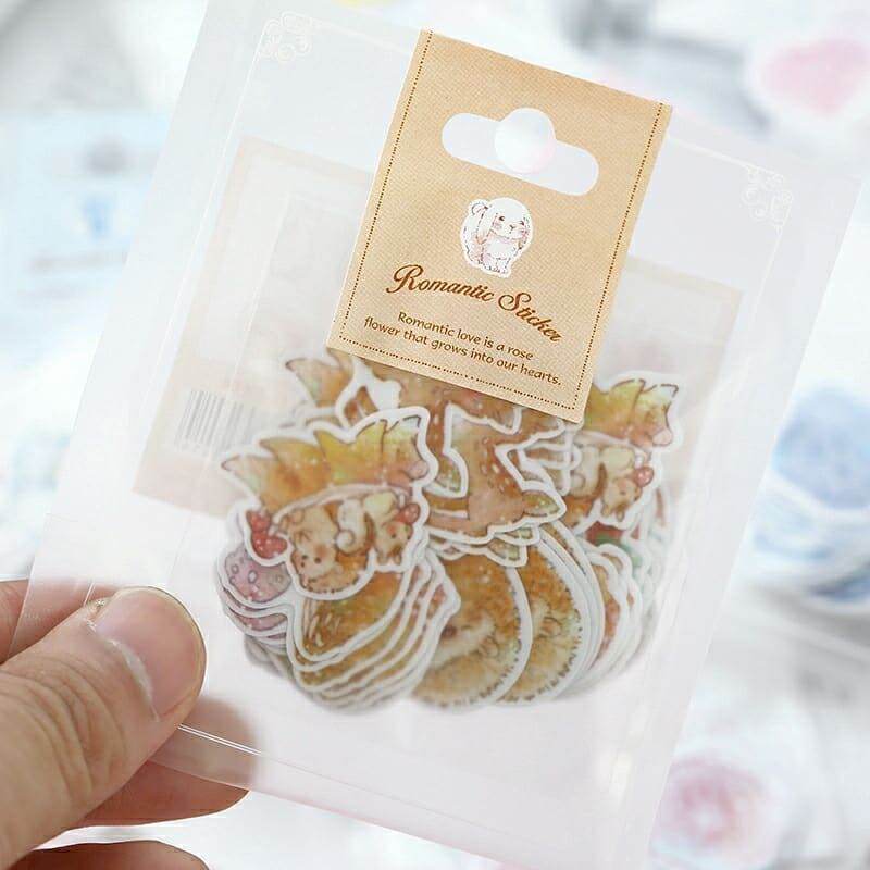 Set 70 sticker cute trang trí bullet journal dễ thương - Aimée Store