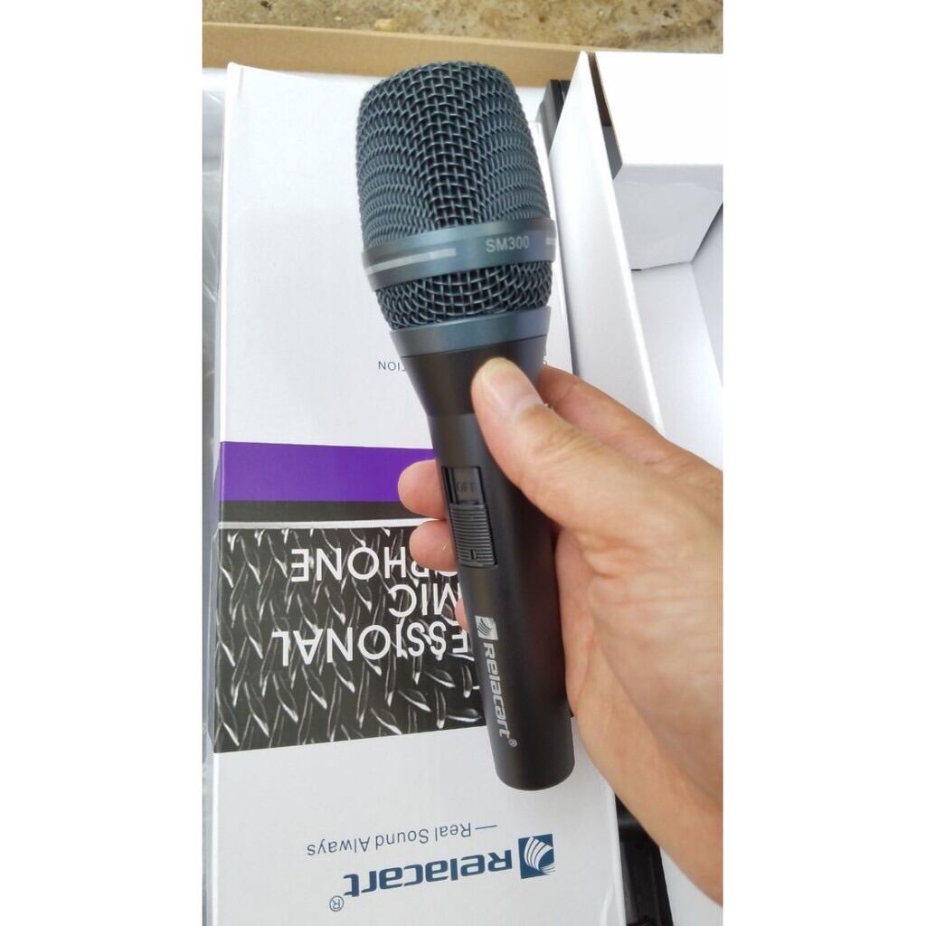 Micro karaoke có dây chính hãng Relacart SM300P Hãng nhập bãi xịn, hát thumbnail