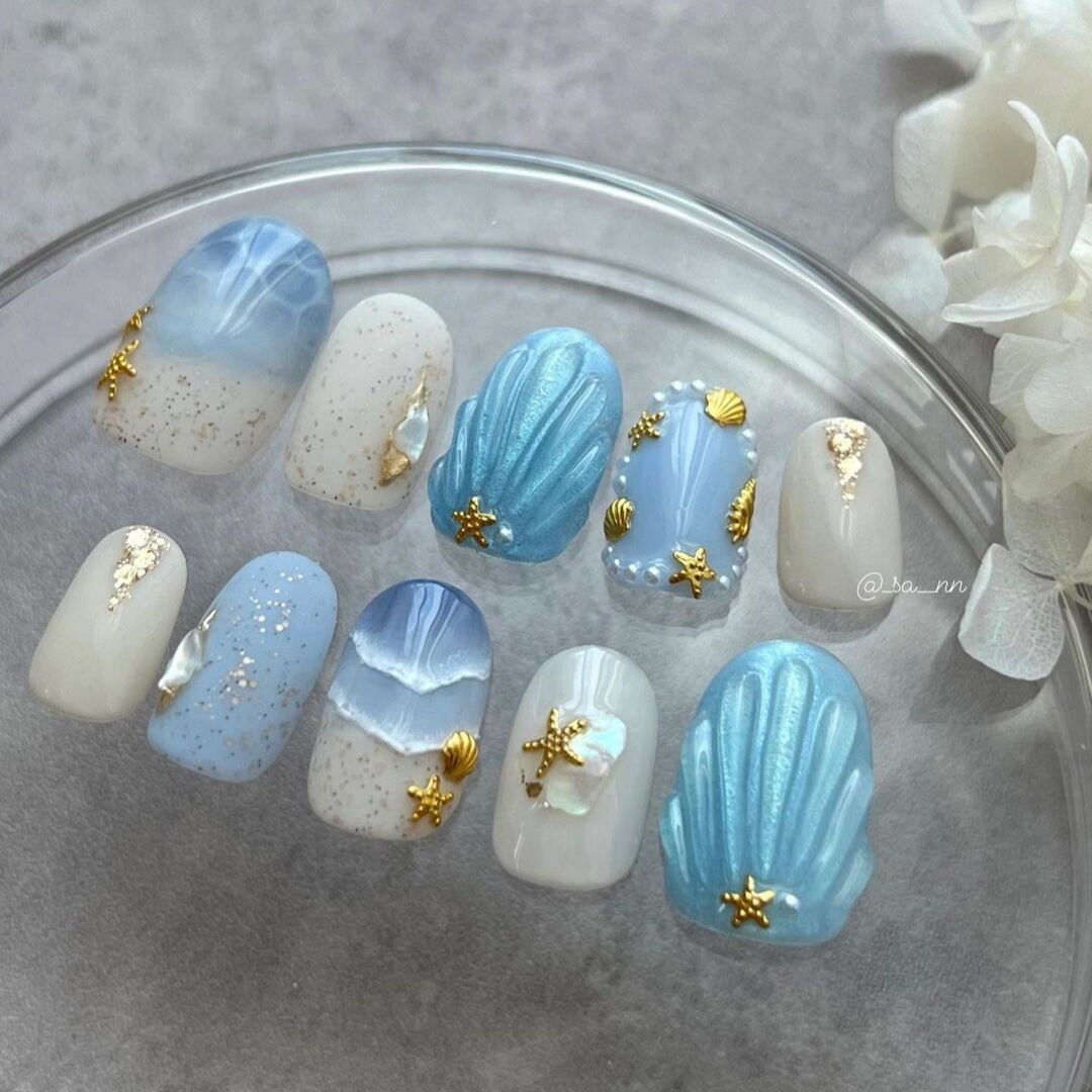 Nailbox thiết kế from ngắn bầu tròn - mã 09